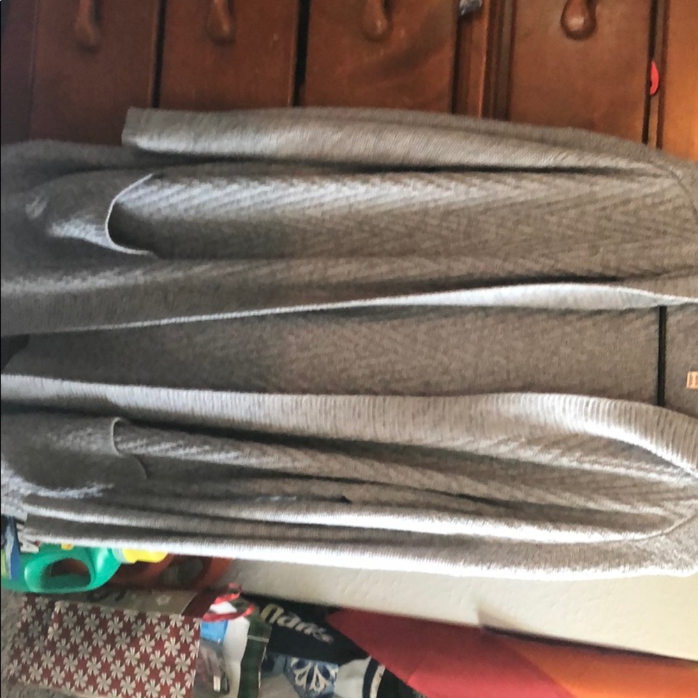 Marona XXL grey hooded cardigan
